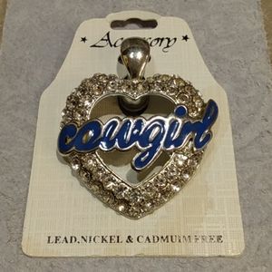 Cowgirl bling pendant